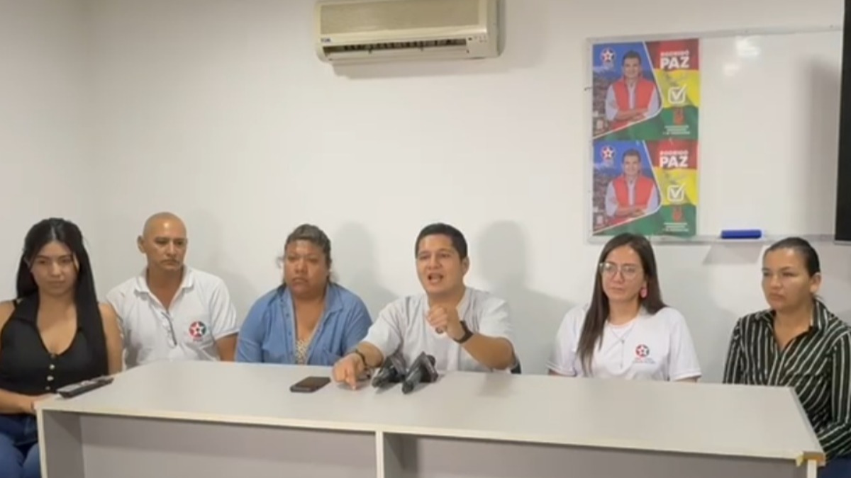 Conferencia de prensa encabezada por Ricardo Rada. Foto: Captura de video
