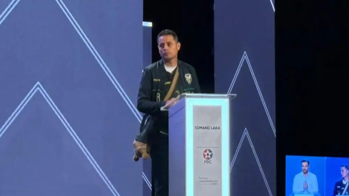 El candidato vicepresidencial del PDC, Edman Lara