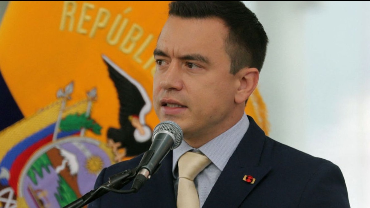El presidente de Ecuador, Daniel Noboa.