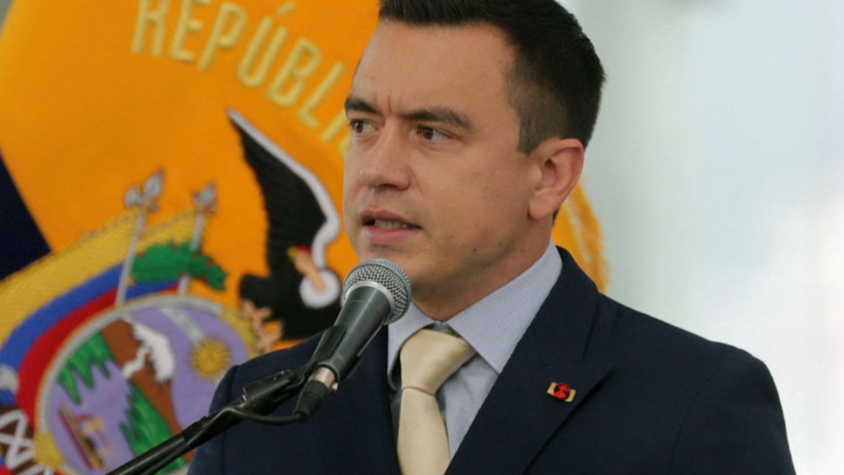 El presidente de Ecuador, Daniel Noboa.
