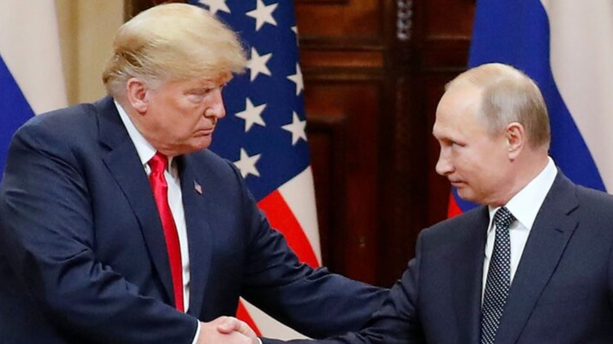 El presidente de EEUU, Donald Trump, junto a su homólogo ruso, Vladimir Putin.