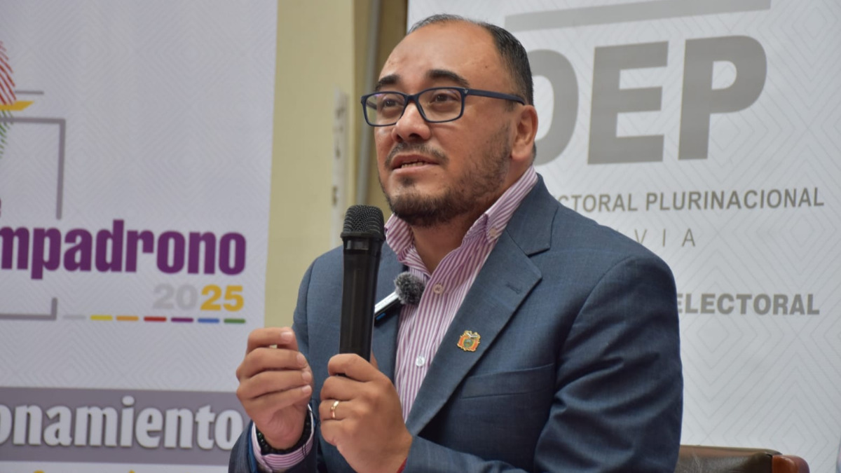El vocal del Tribunal Supremo Electoral (TSE) Gustavo Ávila. Foto: TSE