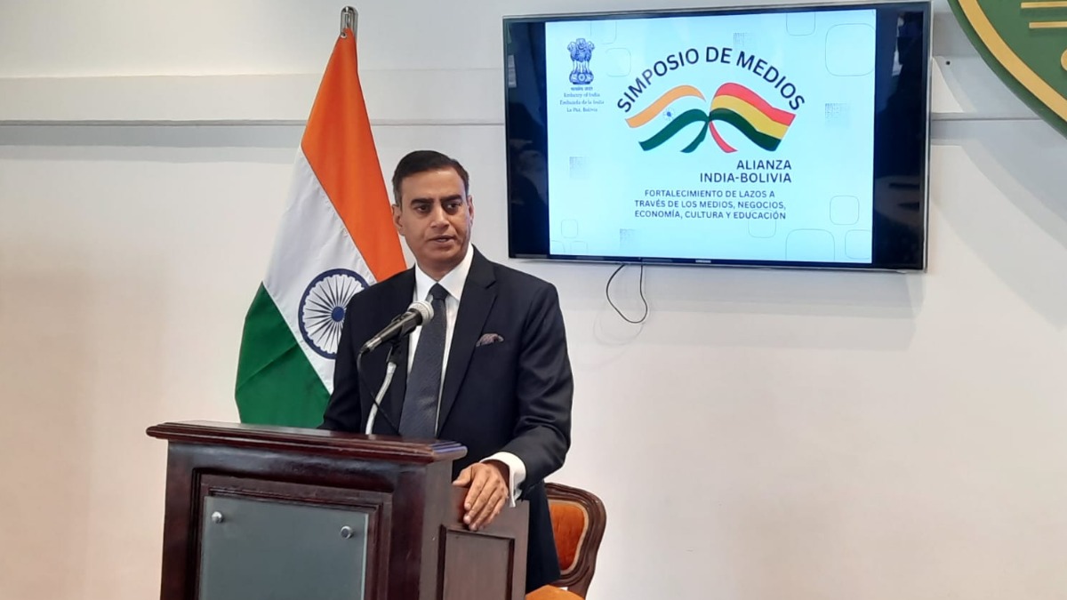 Embajador de India en Bolivia, Rohit Vadhwana. Foto: ANF