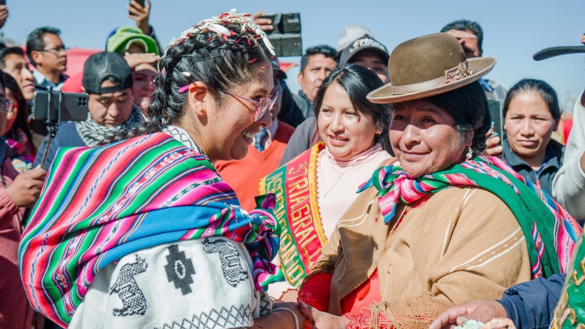 Eva Copa, alcaldesa de la ciudad de El Alto: Foto: GAMEA