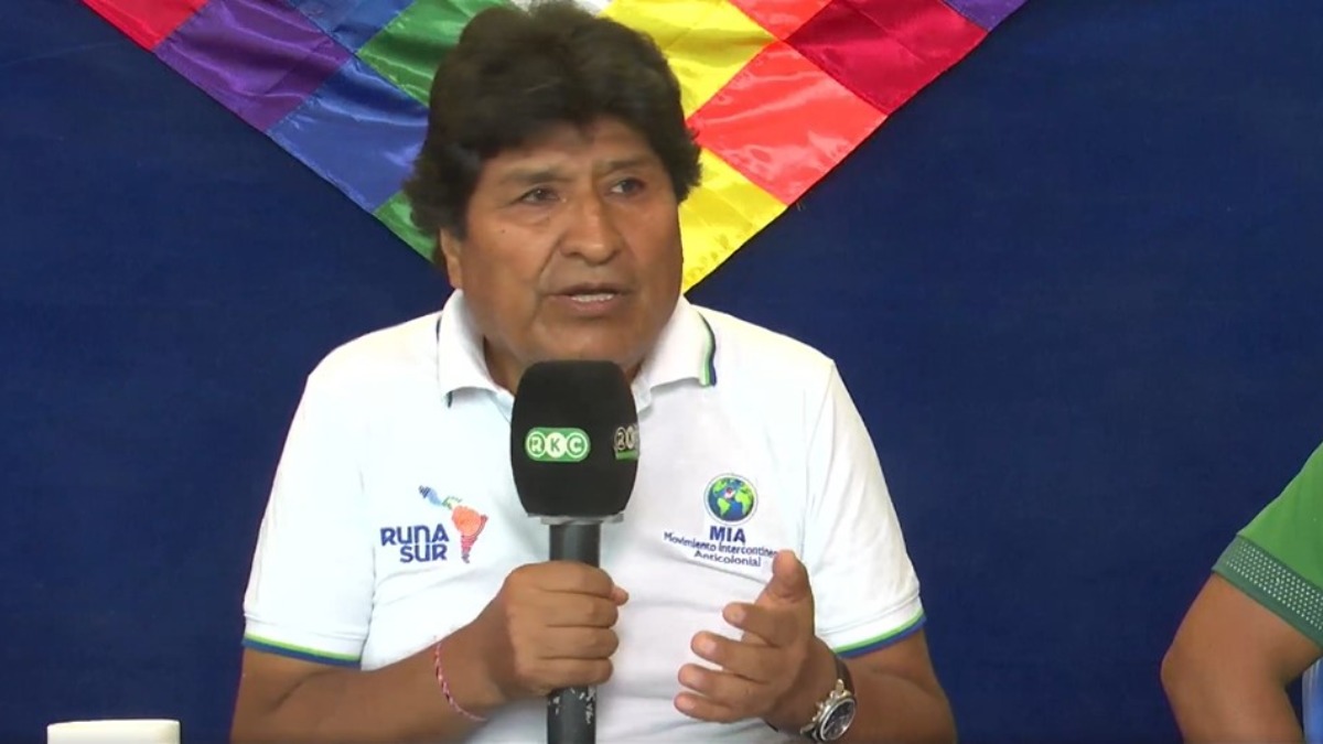 Expresidente Evo Morales. Foto: Captura