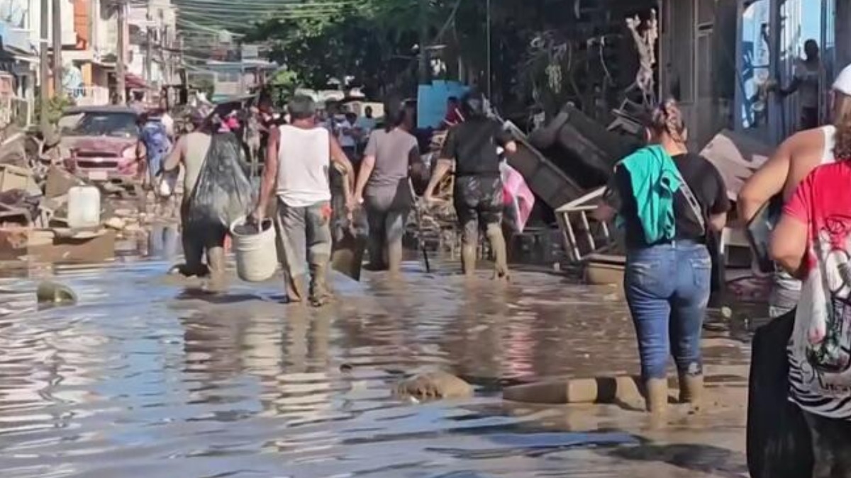 Las lluvias provocan estragos en México.
