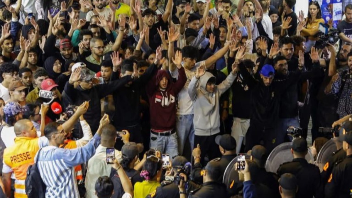 Los jóvenes son los principales protagonistas en las protestas en Marruecos.