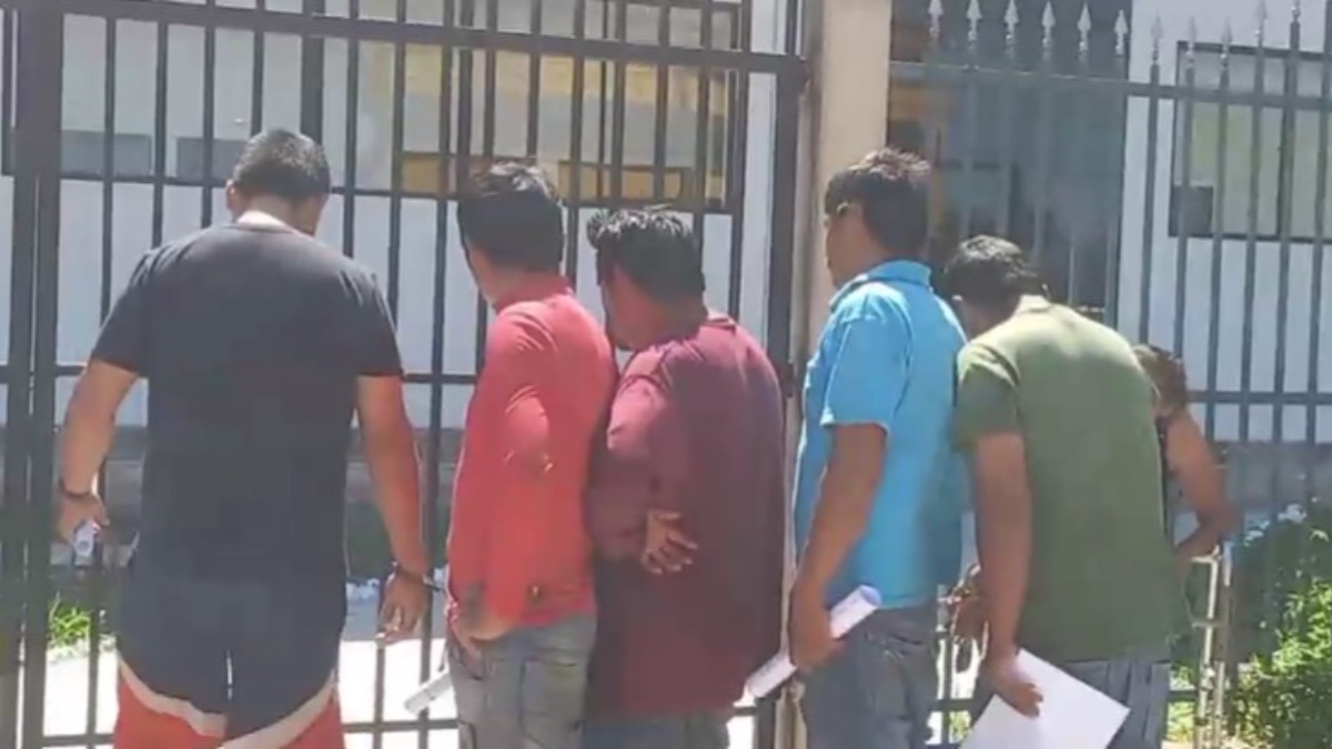 Los presuntos avasalladores fueron imputados por tres delitos. Foto: Radio Fides Montero.