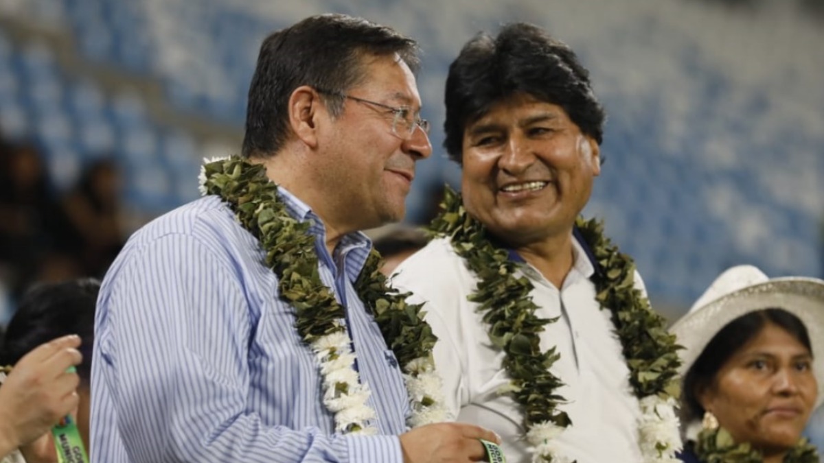 Luis Arce y Evo Morales. Foto: Internet