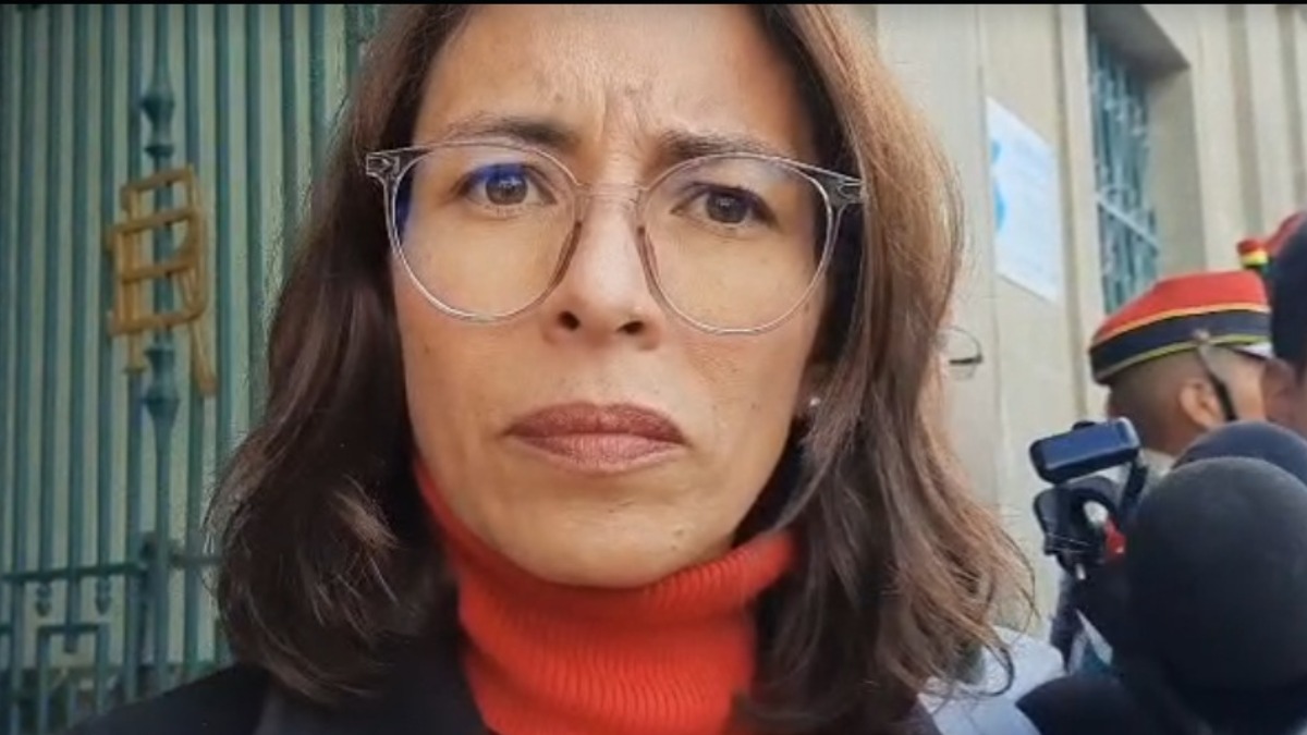 Ministra de Justicia, Jessica Saravia. Foto: Captura de video