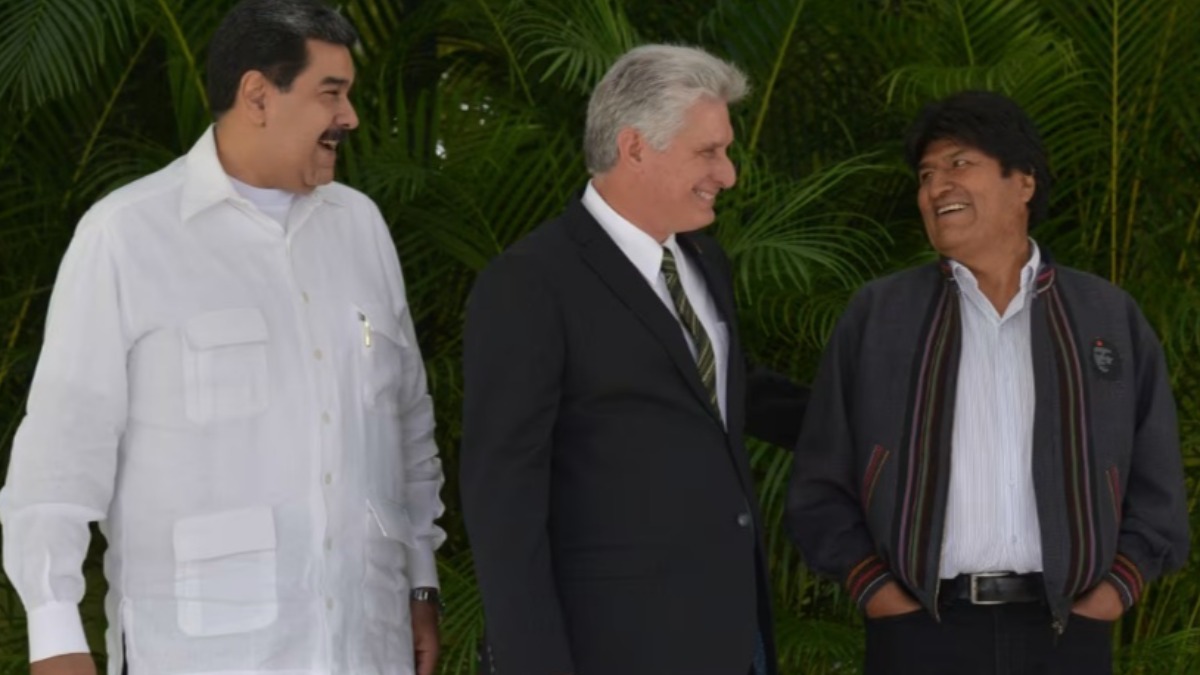 Nicolás Maduro, Miguel Díaz Canel y Evo Morales. Foto: Internet