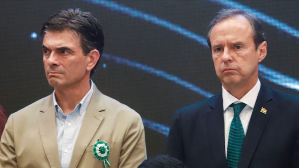 Rodrigo Paz (PDC) y Jorge Tuto Quiroga (LIBRE). Foto: Internet