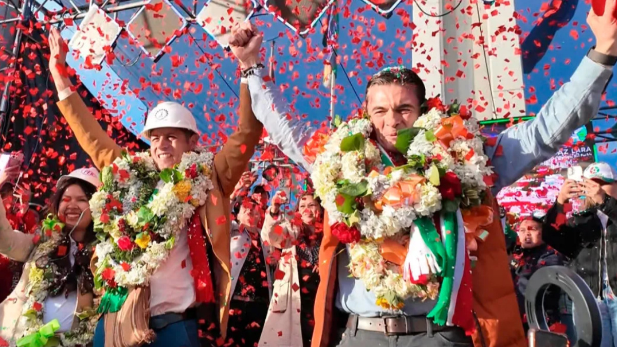 Rodrigo Paz, presidente y Edman Lara, vicepresidente. Foto: equipo de campaña