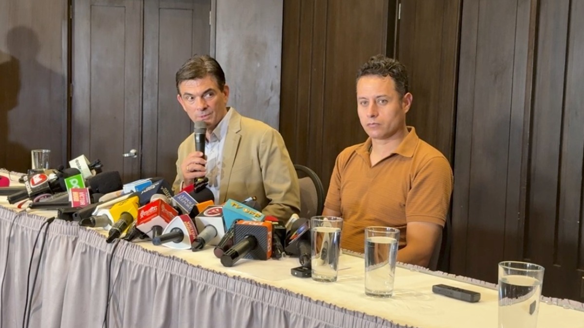 Rodrigo Paz y Edmand Lara. Foto: equipo de comunicación