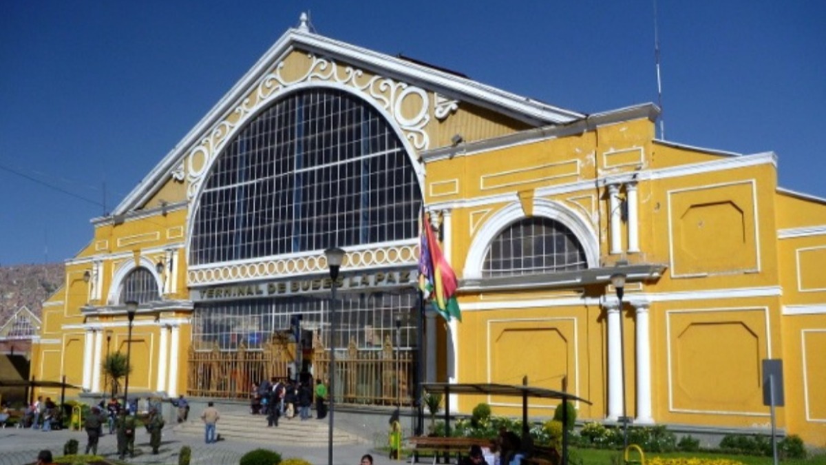 Terminal de buses de La Paz. Foto: Internet