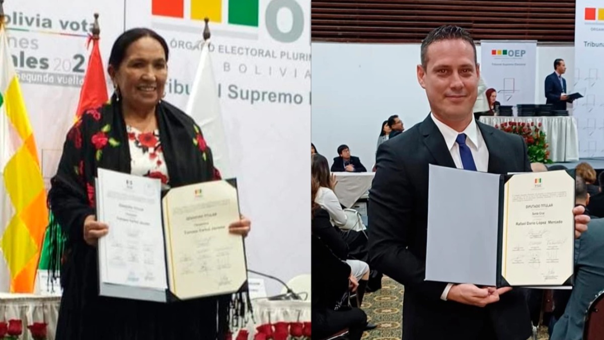 Tomasa Yarhui y Rafael López.