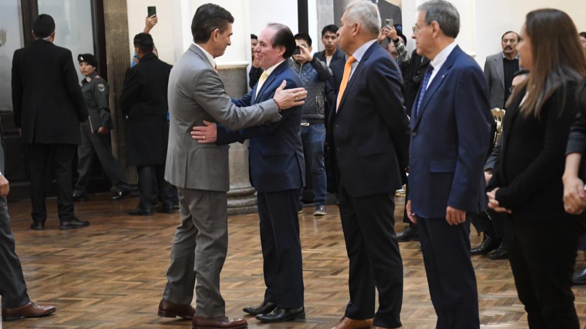 Acto de posesión de nuevas autoridades del Banco Central de Bolivia. Foto: ABI