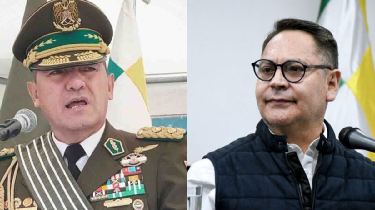 Comandante de la Policía Augusto Russo y exviceministro de Régimen Interior Jhonny Aguilera. Foto: RRSS
