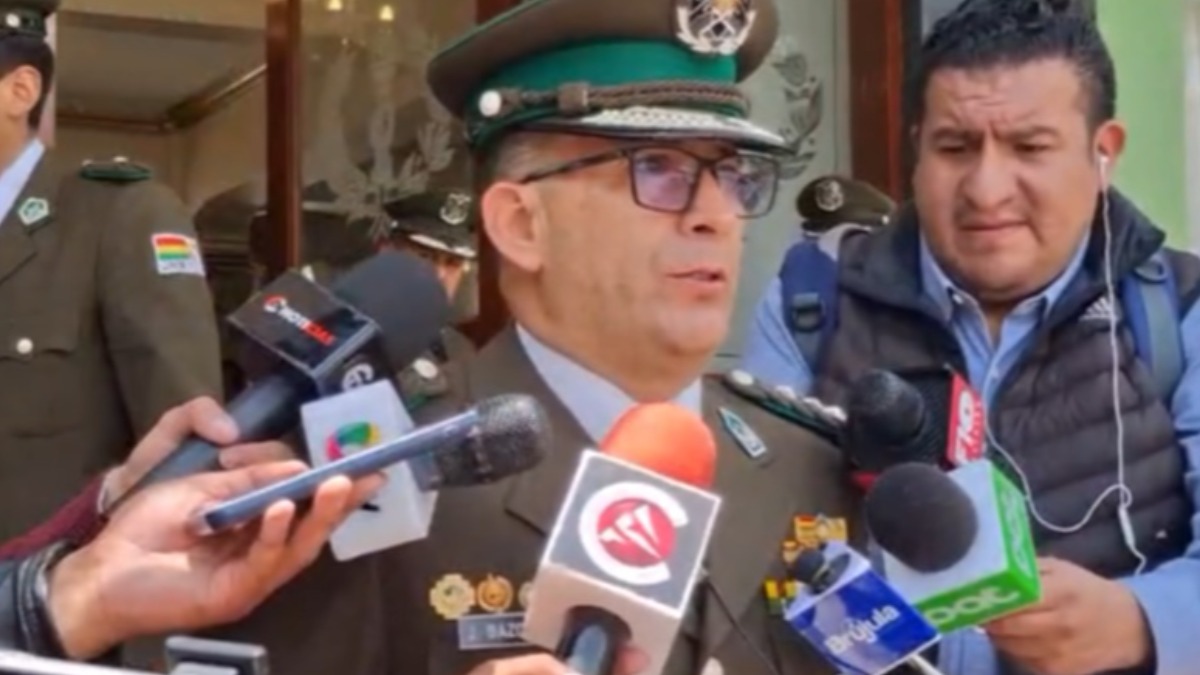 Director nacional de Interpol Bolivia, Juan Carlos Bazoalto.