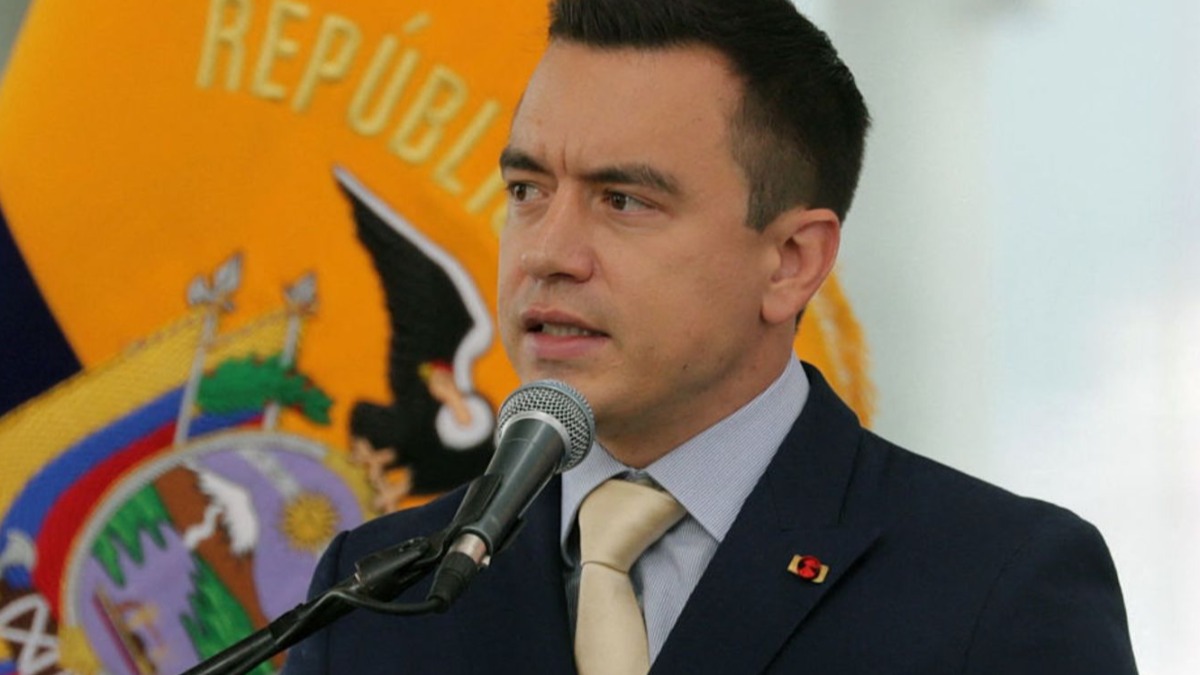 El presidente de Ecuador, Daniel Noboa.