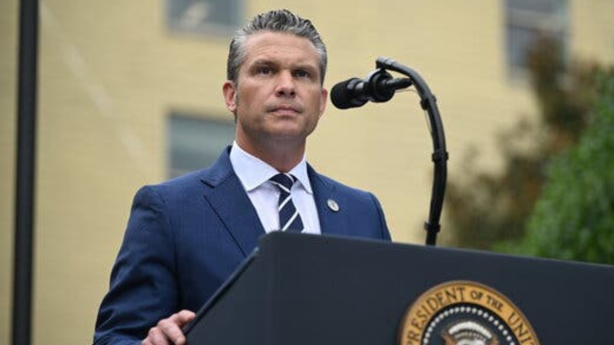 El secretario de Defensa de Estados Unidos, Pete Hegseth.