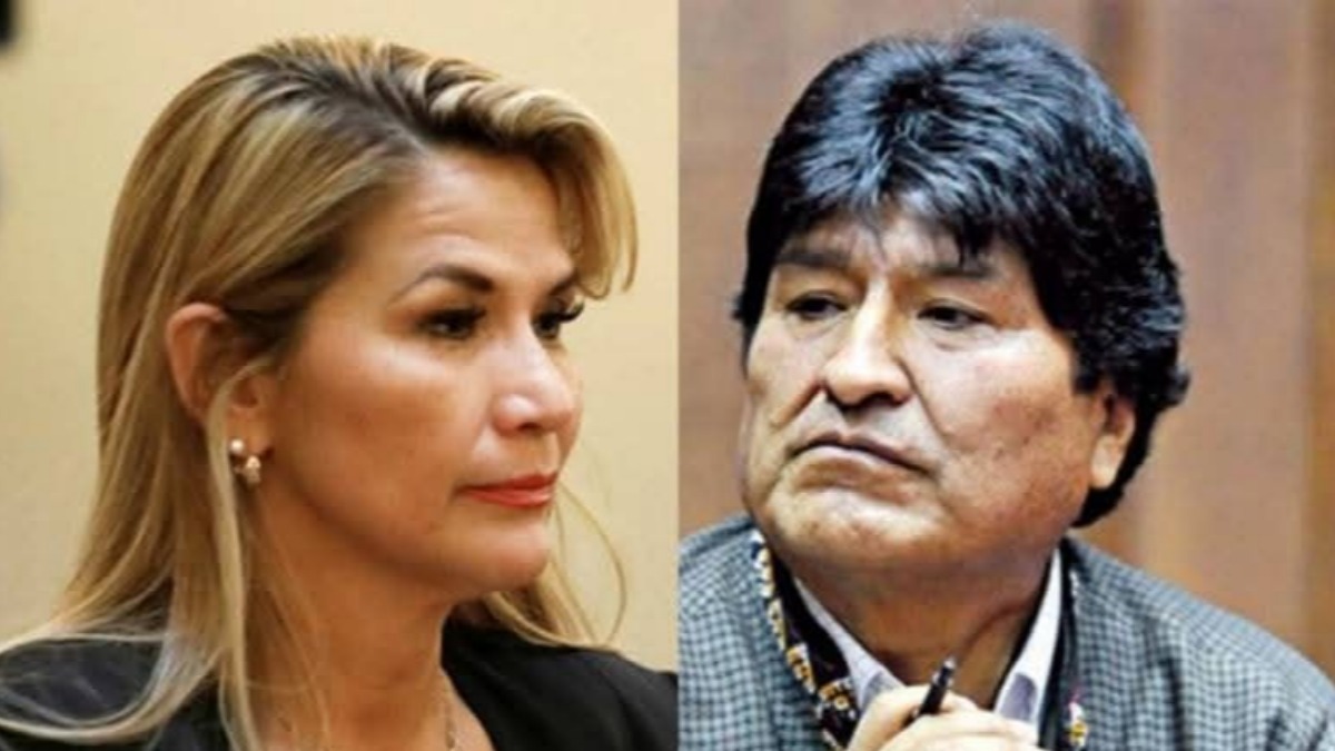 Jeanine Añez y Evo Morales.