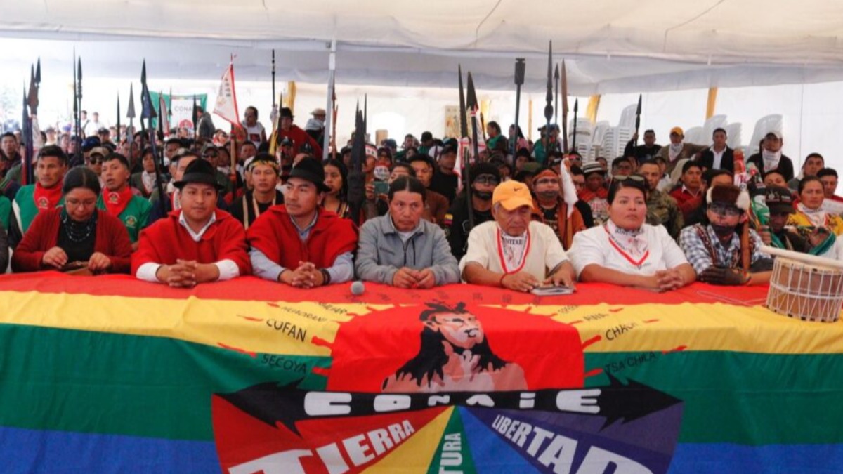 La Confederación de Nacionalidades Indígenas del Ecuador (CONAIE).