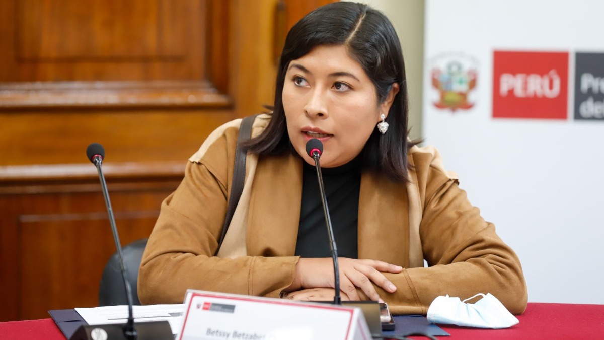 La exprimera ministra del Perú, Betssy Chávez.
