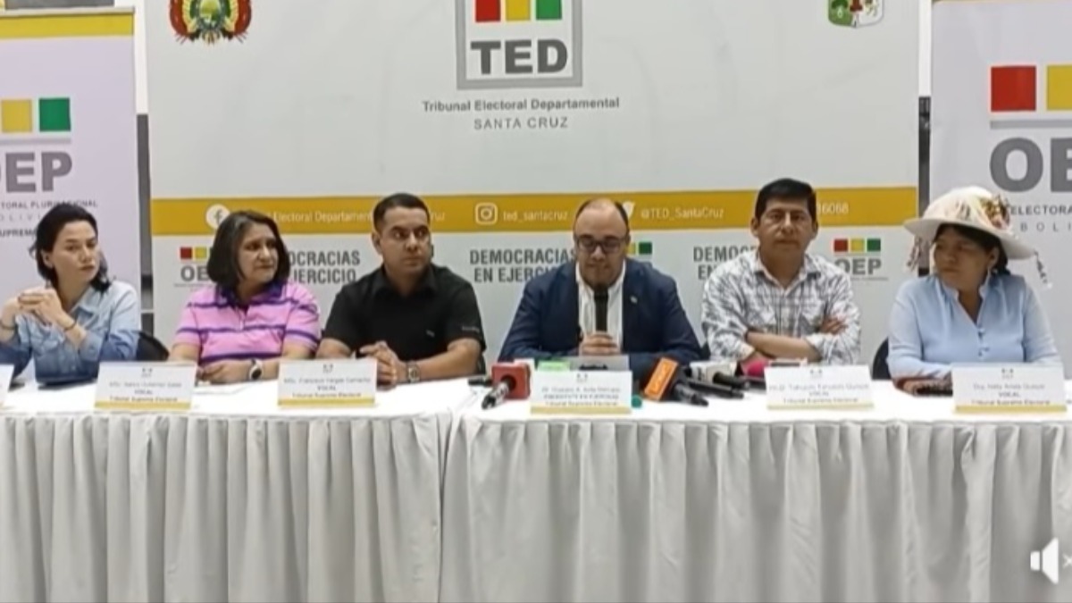 Los magistrados del TSE informan del calendario electoral. Foto: captura video