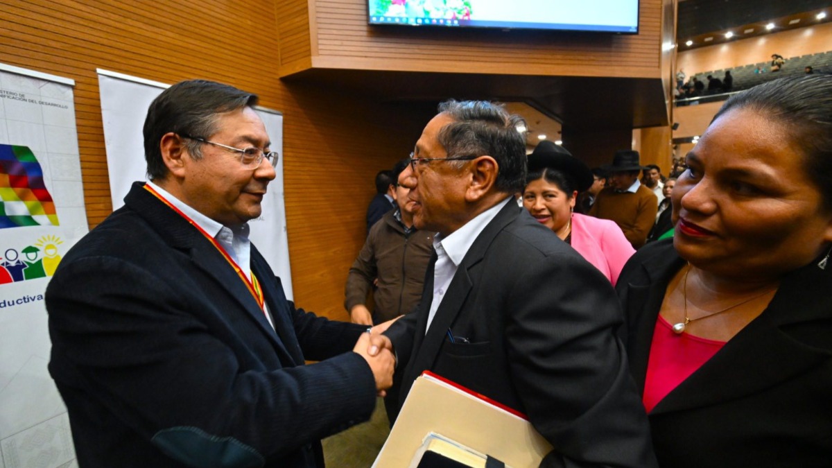 Luis Arce es presidente del Estado. Foto: facebook Arce