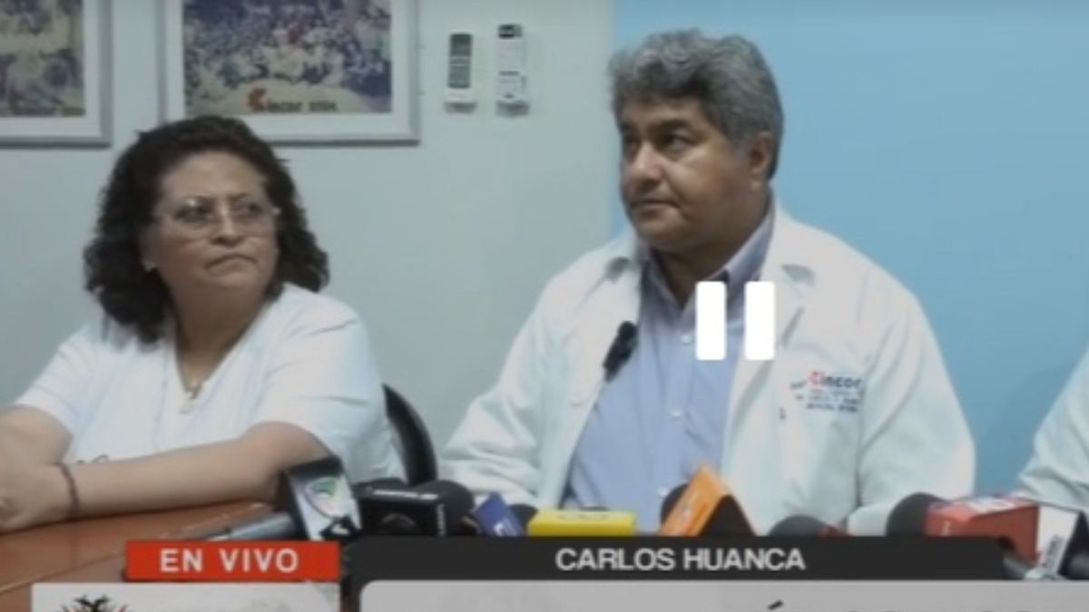 Ministra Flores y médico de Incor. Foto: captura