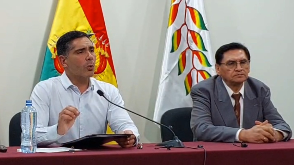 Ministro de Desarrollo Productivo, Óscar Mario Justiniano. Foto: Captura de video