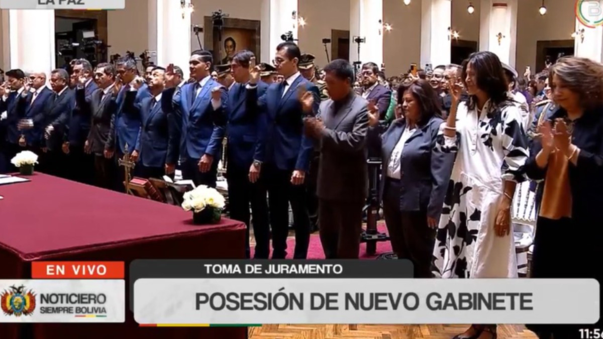 Nuevo gabinete ministerial de Rodrigo Paz. Foto: Captura