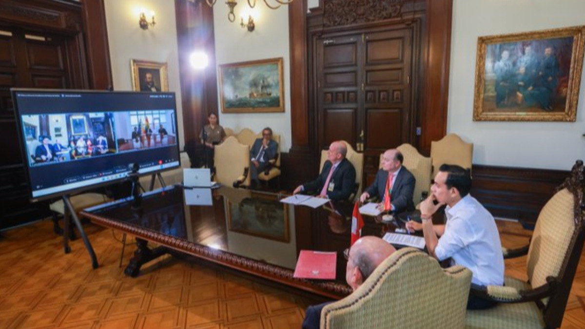 Presidencia de Perú hizo conocer que se sostuvo la reunión con su par de Bolivia. Foto: Presidencia Perú