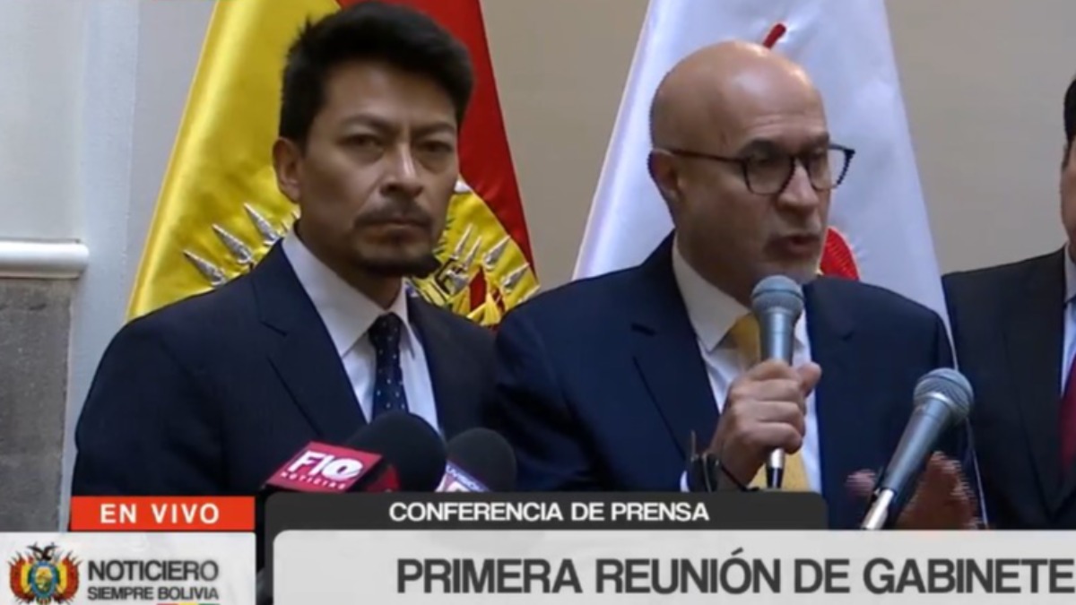 Primera reunión de gabinete ministerial. Foto: Captura