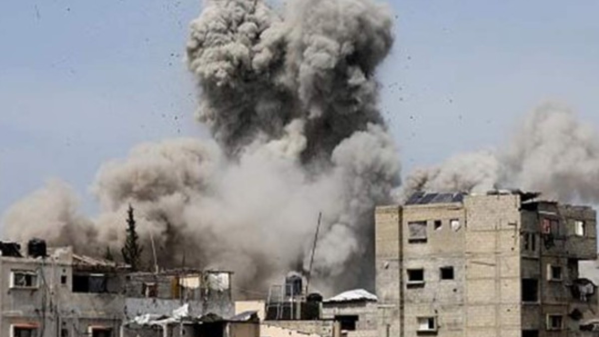 Un pasado bombardeo israelí contra la Franja de Gaza.