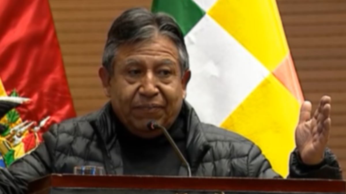 Vicepresidente David Choquehuanca. Foto. captura