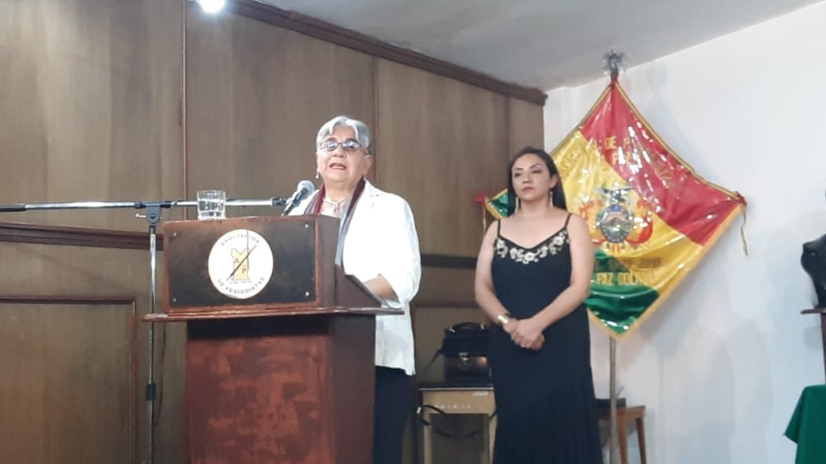 Amalia Pando en la ceremonia de la APLP. Foto: ANF