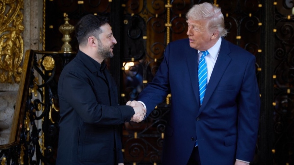 El presidente de Ucrania, Volodimir Zelenski, y el de Estados Unidos, Donald Trump.