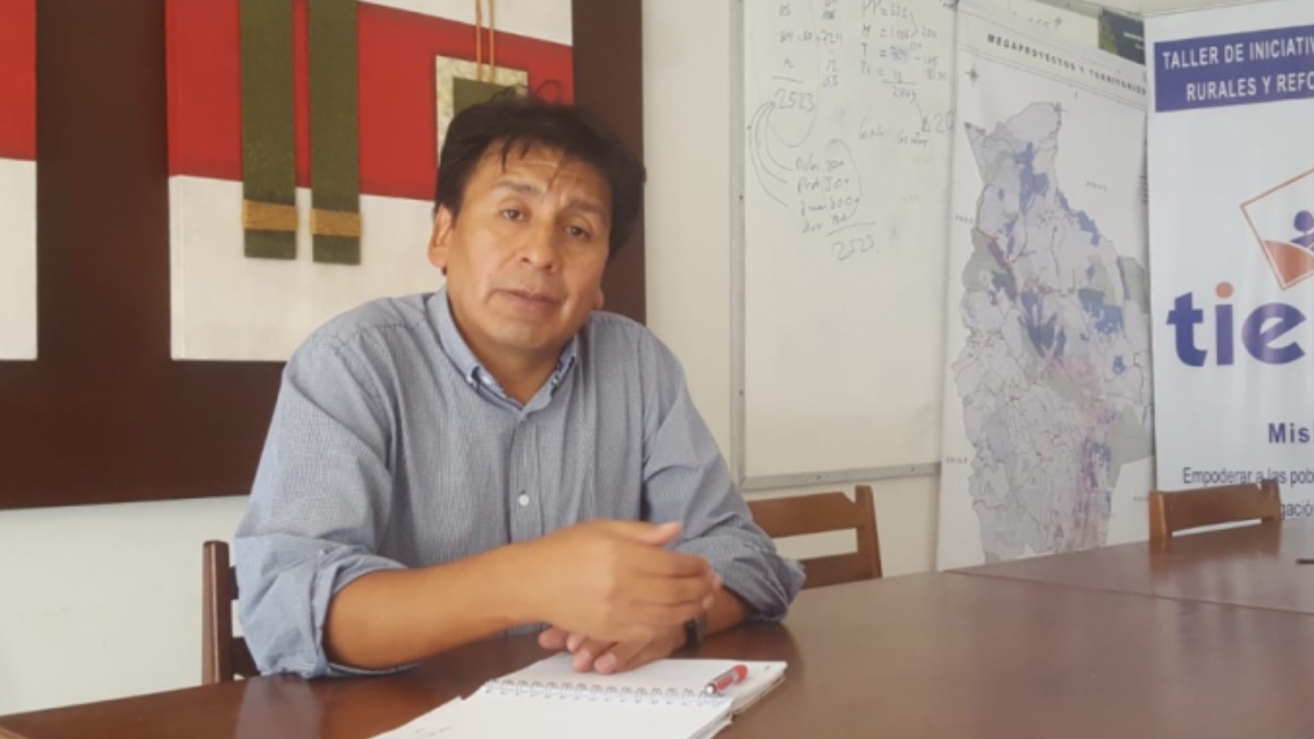 Investigador de la Fundación Tierra Gonzalo Colque. Foto: ANF