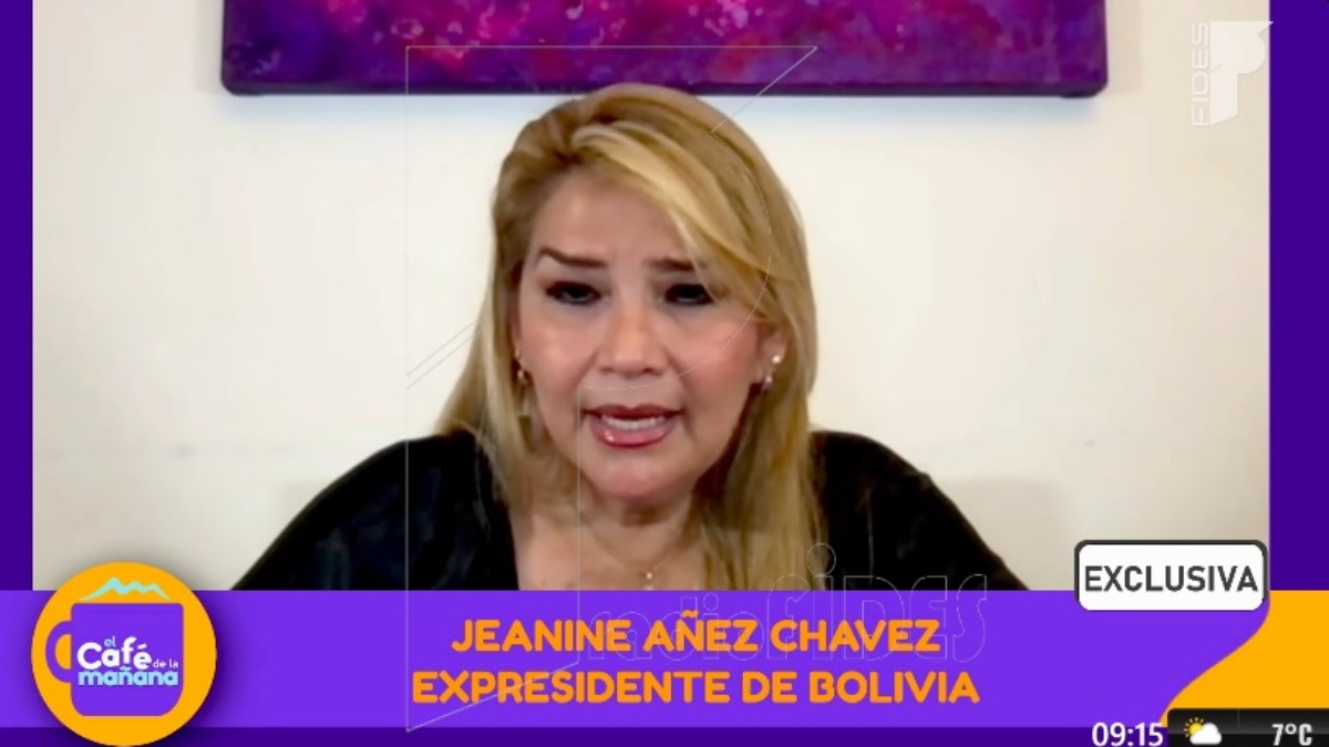 Jeanine Añez, expresidenta de Bolivia. Foto: Captura de video