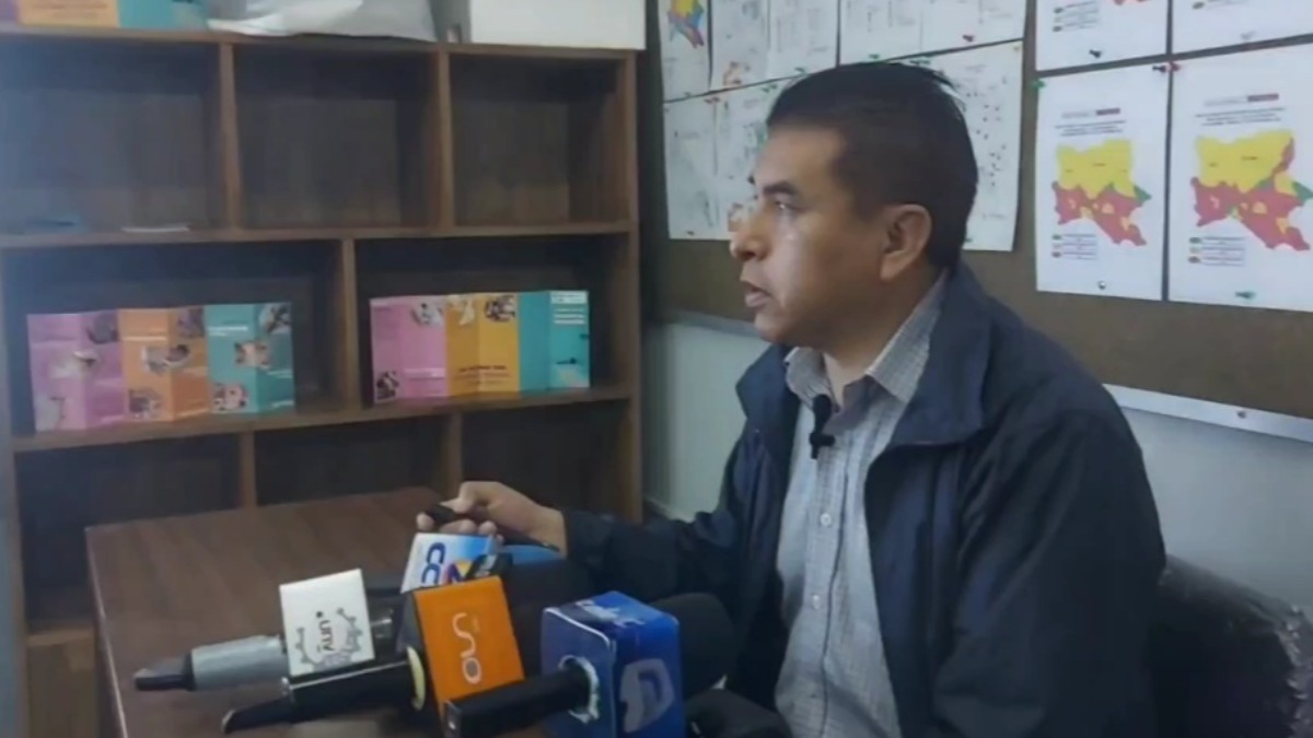 Jefe de Epidemiología del SEDES Cochabamba, Dr. Rubén Castillo. Foto: Captura de video