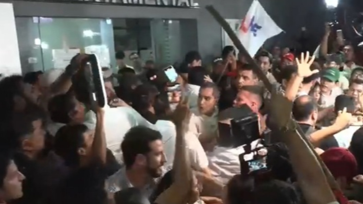 Libre y Creemos se enfrentaron. Foto: captura