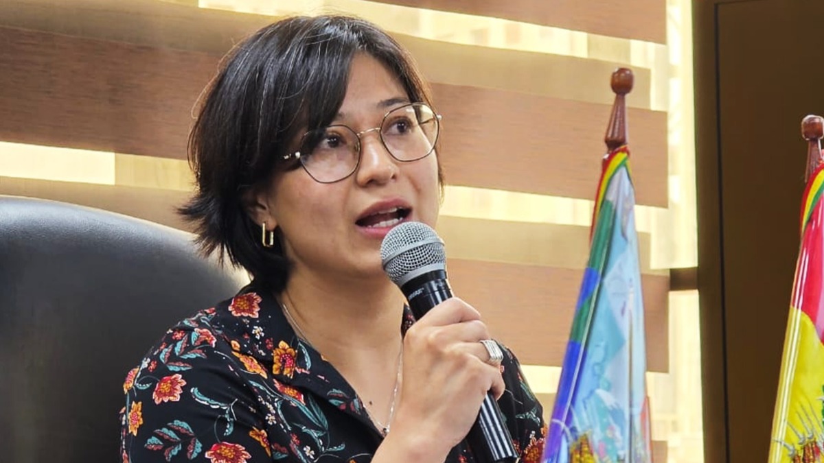 Margot Ayala Lino, directora ejecutiva de la Agencia Nacional de Hidrocarburos. Foto: ABI