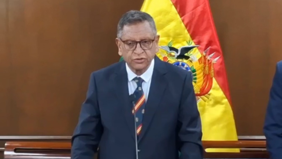 Ministro de Gobierno, Marco Antonio Oviedo informa sobre la aprehensión de Arce. Foto: Captura de video