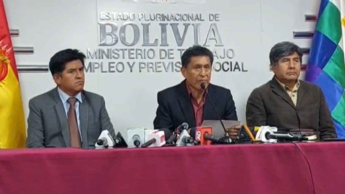 Ministro de Trabajo, Edgar Morales. Foto: captura