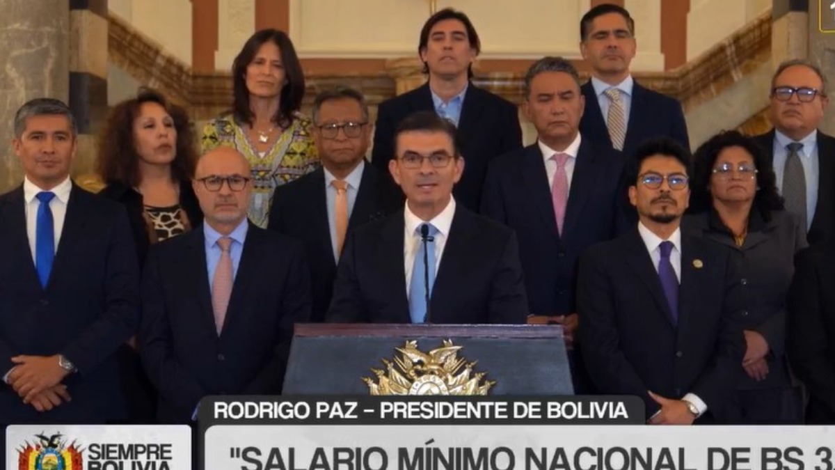 Presidente Rodrigo Paz. Foto: Captura