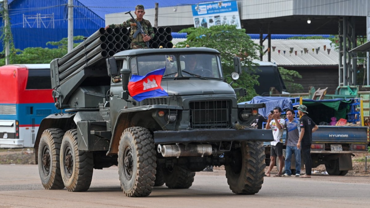 Vehículo militar de Camboya.