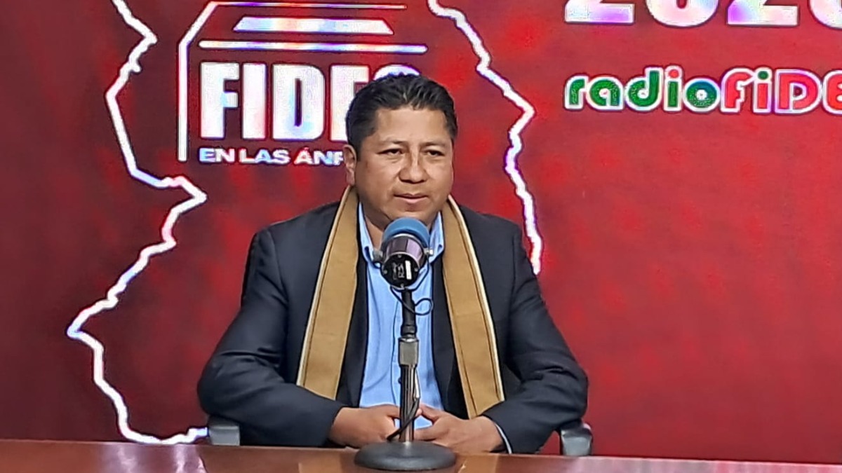 Candidato a la gobernación de La Paz por Jallalla, Leopoldo Chui. Foto: ANF