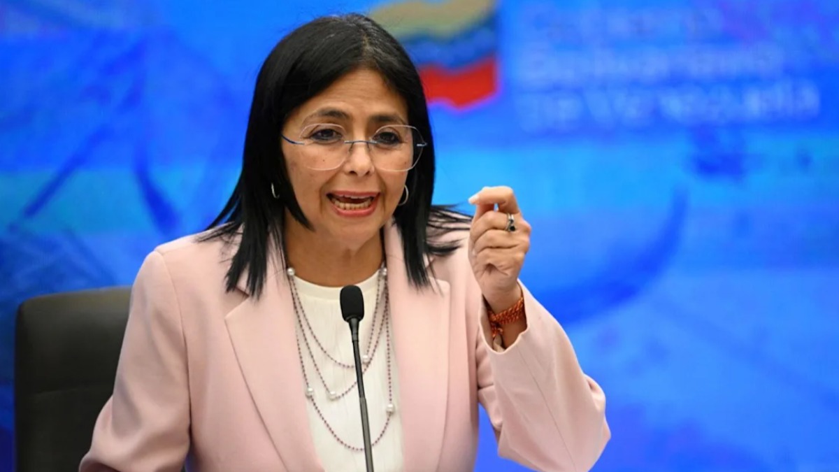Delcy Rodríguez, presidenta encargada de Venezuela.